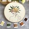 Harimau 3 in Beginner Embroidery Kit,Floral Plant Pattern,Cross Stitch Kits, Including Stamped Embroidery Cloth with 3 Embroidery Hoops, Color Threads and Embroidery Kits